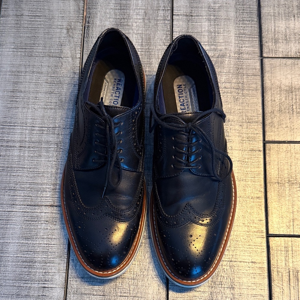 Kenneth Cole Reaction Men's Black Oxford Shoes